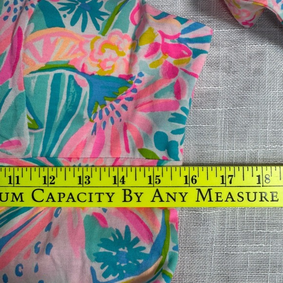 Lilly Pulitzer L‎ Maleka Maxi Dress Tropical Punch Floral Smocked Adjustable Tie - Picture 8 of 12